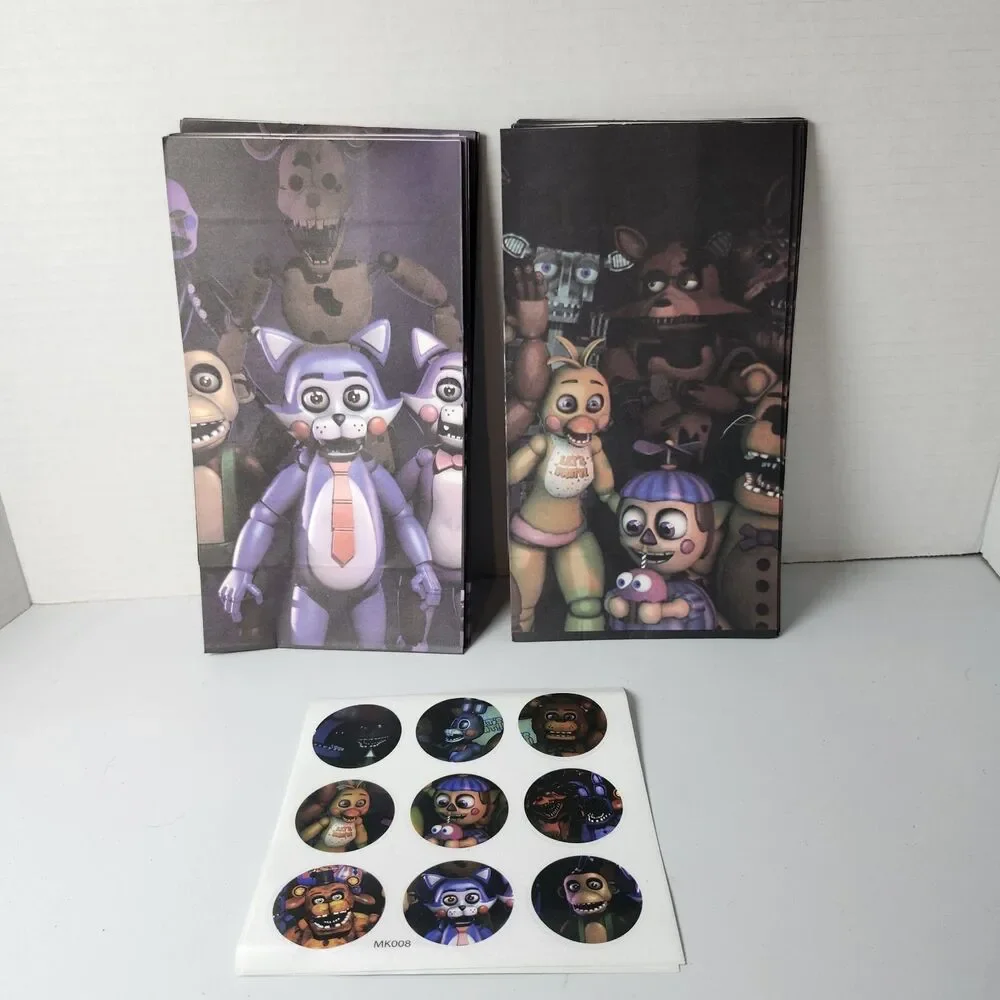 FIVE NIGHTS AT FREDDY'S PARTY LOT 12 GIFT BAGS 18 STICKERS